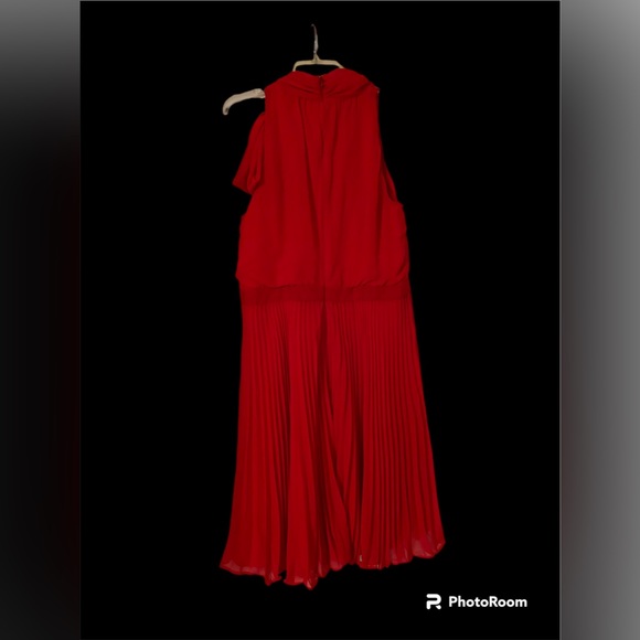 Cherry Red Maggie London Cocktail Dress Size 14 - Picture 5 of 7